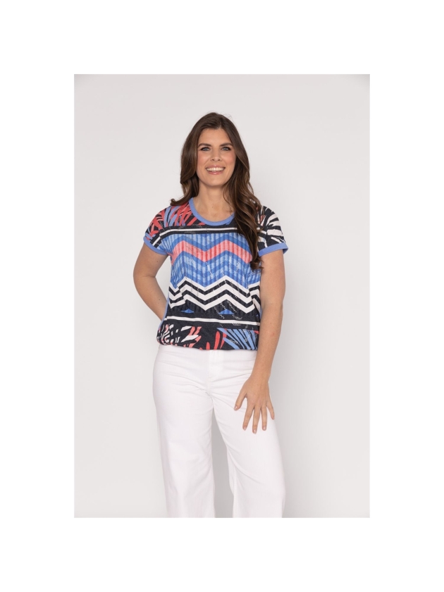 Sarto Fashion Blouson o-neck r1152 front artwork sunset sky