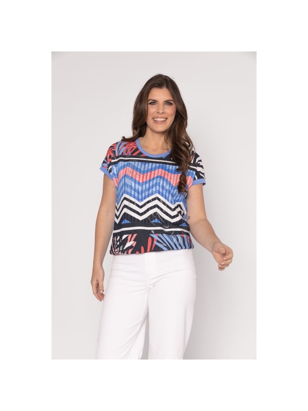 Sarto Fashion Blouson o-neck r1152 front artwork sunset sky