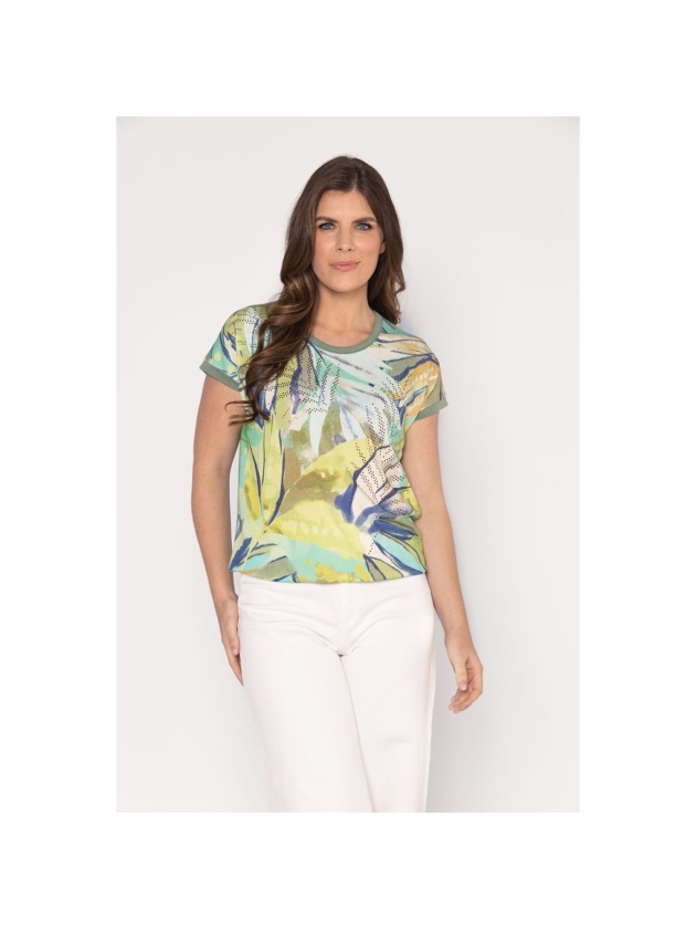Sarto Fashion Blouson o-neck r1151 front artwork backyard beauty