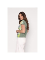 Sarto Fashion Blouson o-neck r1151 front artwork backyard beauty