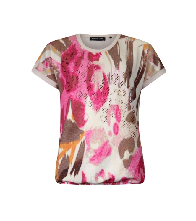 Sarto Fashion Blouson o-neck r1150 front artwork scarlet safari