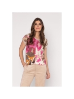 Sarto Fashion Blouson o-neck r1150 front artwork scarlet safari