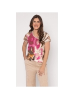 Sarto Fashion Blouson o-neck r1150 front artwork scarlet safari