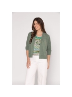 Sarto Fashion Blouson o-neck r1290 green+ brush stroke stripes