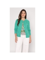 Sarto Fashion Blouson o-neck r1290 green+ brush stroke stripes