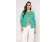 Sarto Fashion Blouson o-neck r1290 green+ brush stroke stripes