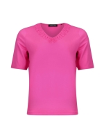 Sarto Fashion T-shirt v-neck r935 hot pink