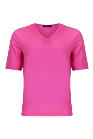 Sarto Fashion T-shirt v-neck r935 hot pink