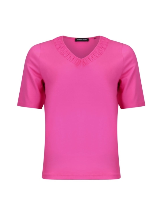 Sarto Fashion T-shirt v-neck r935 hot pink