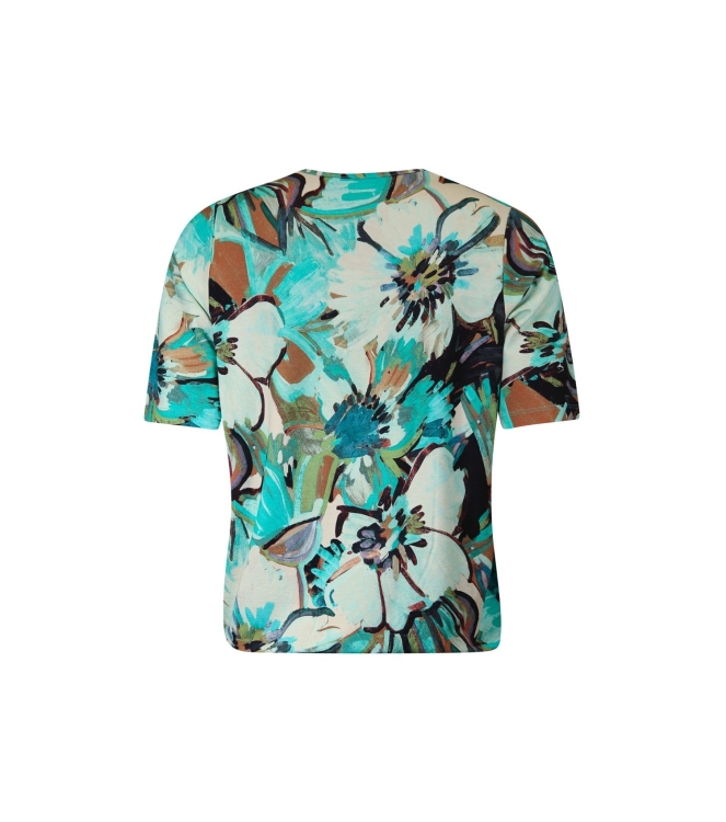 Sarto Fashion Blouson o-neck r1020 a.green-mint+ painted flowers