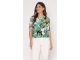 Sarto Fashion Blouson o-neck r1020 a.green-mint+ painted flowers