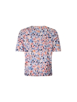 Sarto Fashion Blouson o-neck r1720 l.coral-sky-ocean painted dot
