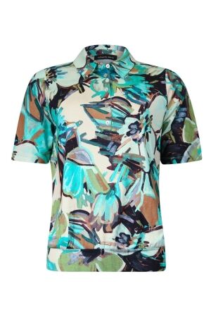 Sarto Fashion Blouson polo r1020 a.green-mint+ painted flowers