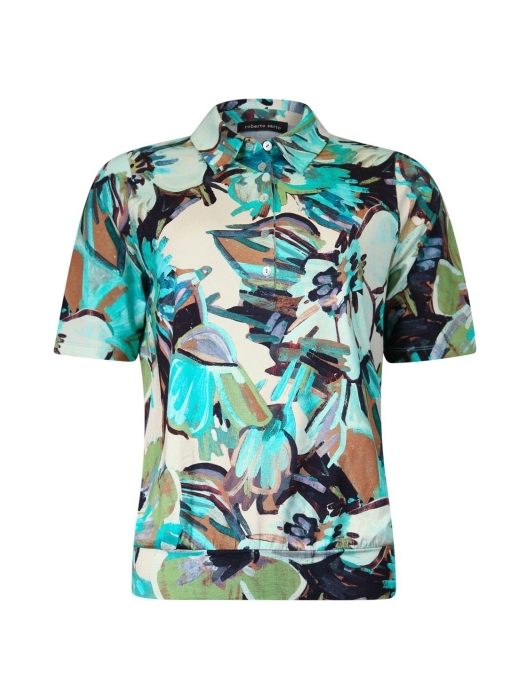 Sarto Fashion Blouson polo r1020 a.green-mint+ painted flowers