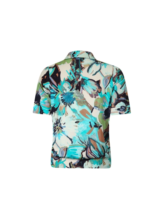 Sarto Fashion Blouson polo r1020 a.green-mint+ painted flowers