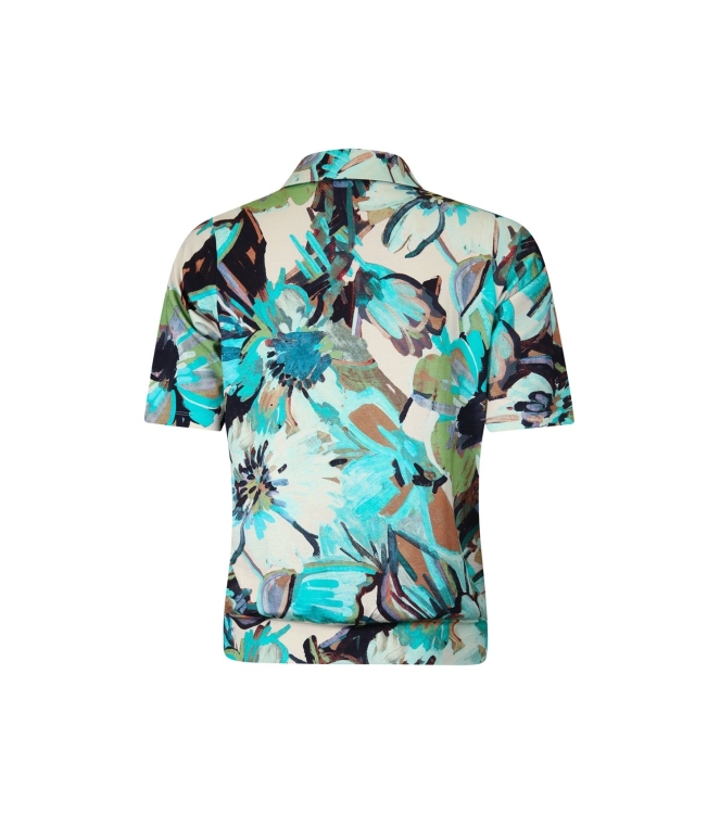 Sarto Fashion Blouson polo r1020 a.green-mint+ painted flowers