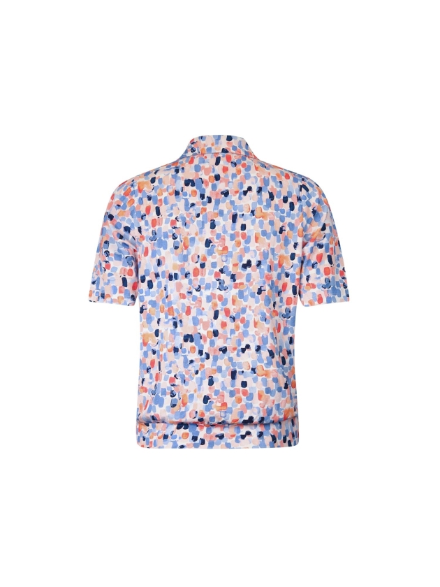 Sarto Fashion Blouson polo r1720 l.coral-sky-ocean painted dot