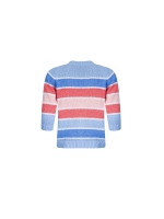 Sarto Fashion Pullover boatneck r1380 sky-l coral-ocean-white-
