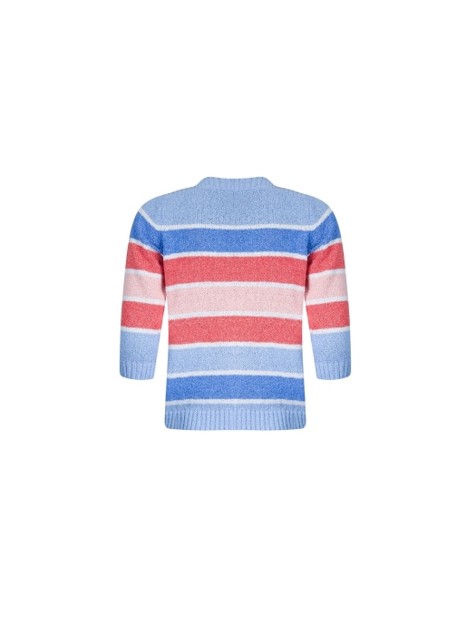 Sarto Fashion Pullover boatneck r1380 sky-l coral-ocean-white-