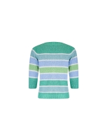 Sarto Fashion Pullover boatneck r1382 aquagreen-mint-offwhite+