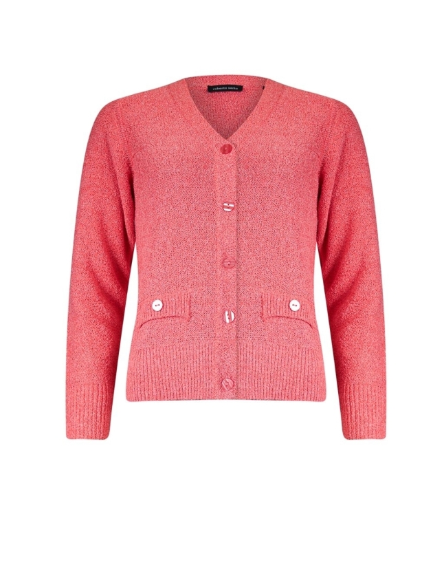 Sarto Fashion Cardigan v-neck r920 light coral