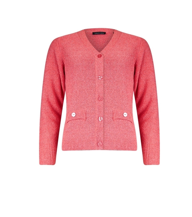 Sarto Fashion Cardigan v-neck r920 light coral