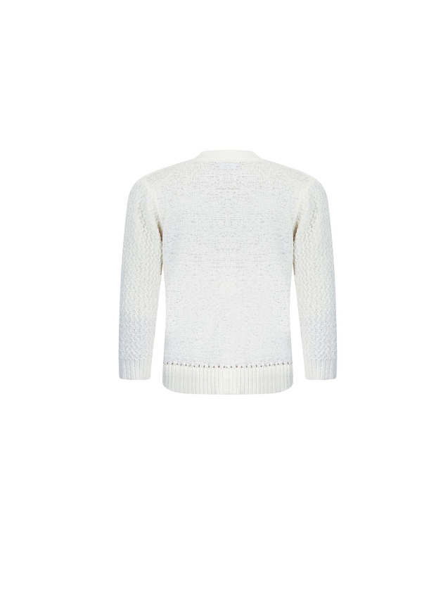 Sarto Fashion Cardigan v-neck r017 offwhite