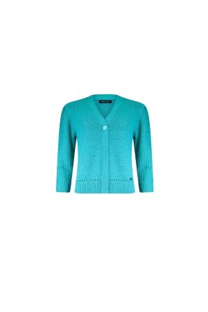 Sarto Fashion Cardigan v-neck r683 aqua green