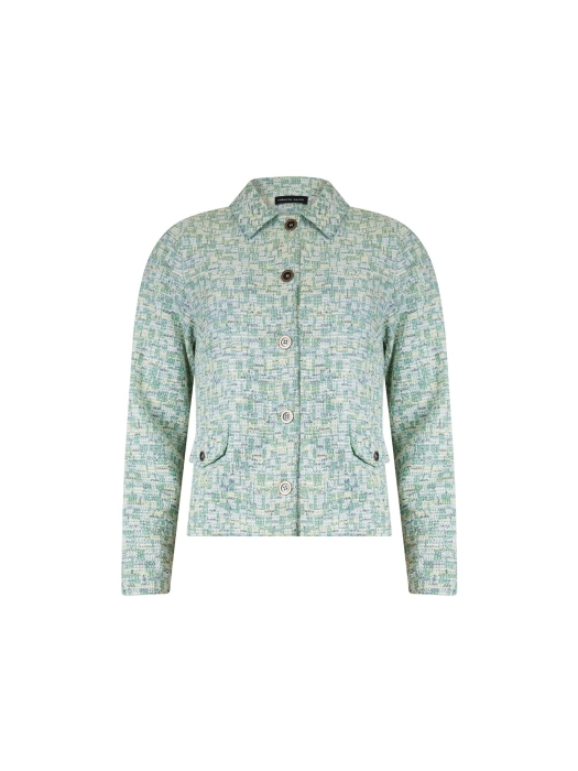 Sarto Fashion Jacket r1512 olive-spring green+ jacquard