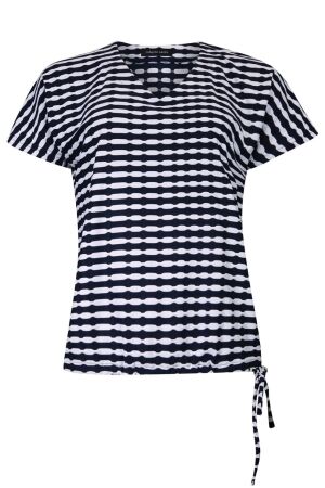 Sarto Fashion Blouson v-neck r1560 navy-white