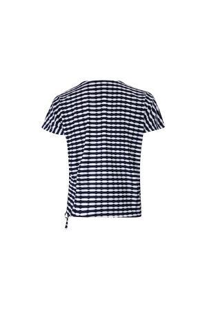 Sarto Fashion Blouson v-neck r1560 navy-white