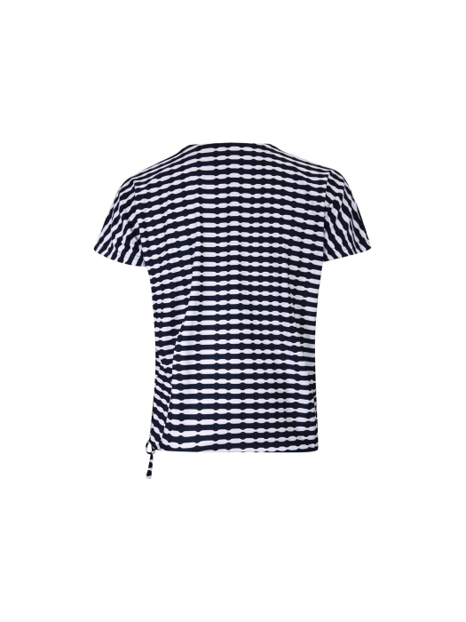 Sarto Fashion Blouson v-neck r1560 navy-white