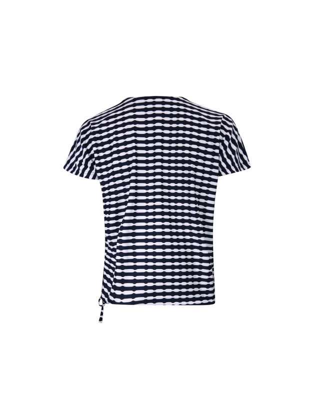 Sarto Fashion Blouson v-neck r1560 navy-white