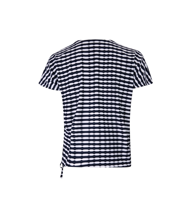 Sarto Fashion Blouson v-neck r1560 navy-white