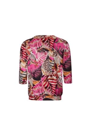 Sarto Fashion Blouson boatneck r1970 hotpink-deepred+ safari leave