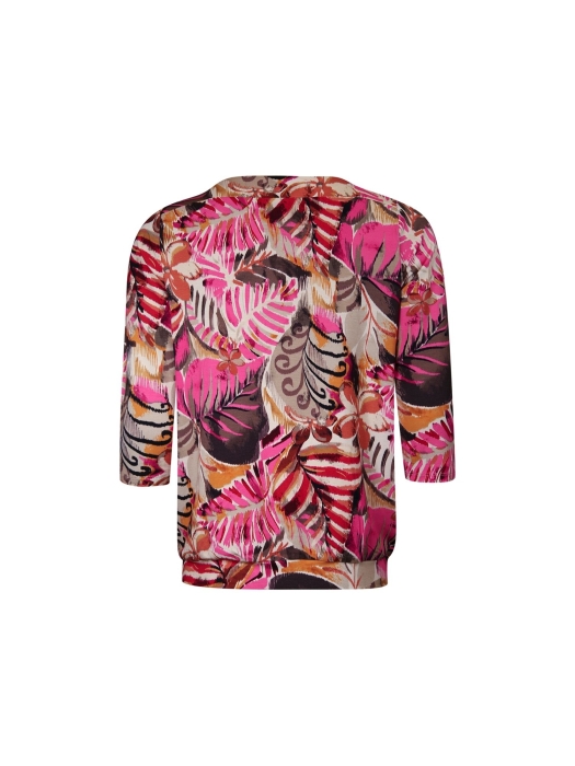 Sarto Fashion Blouson boatneck r1970 hotpink-deepred+ safari leave