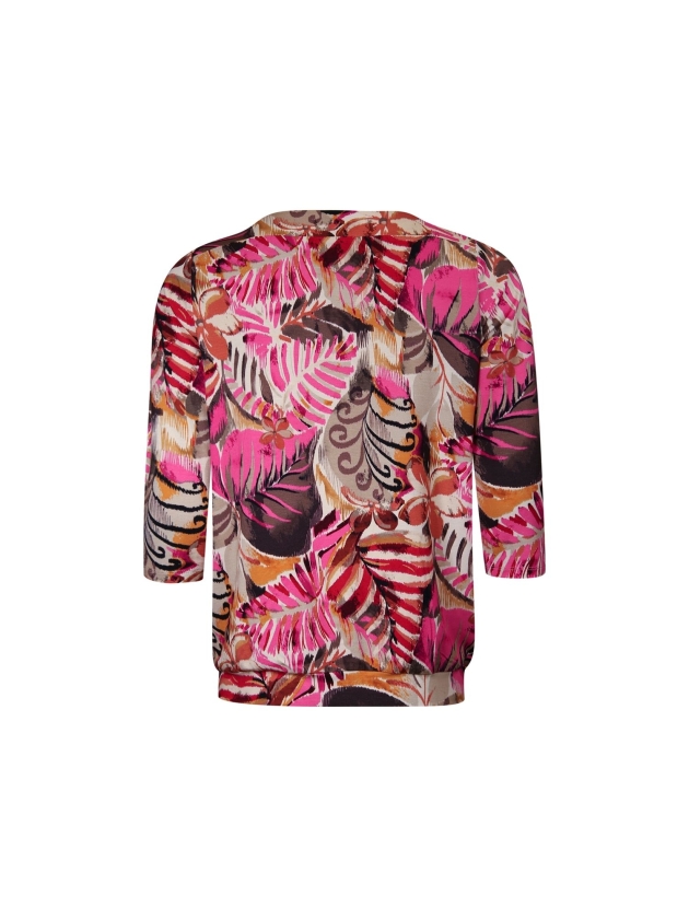 Sarto Fashion Blouson boatneck r1970 hotpink-deepred+ safari leave