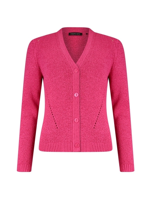 Sarto Fashion Cardigan v-neck r935 hot pink