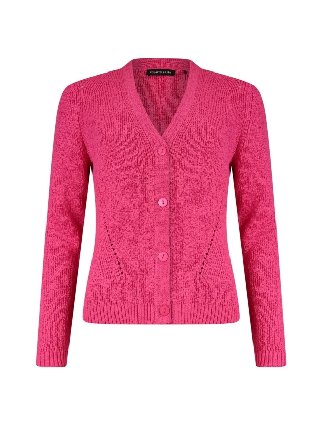 Sarto Fashion Cardigan v-neck r935 hot pink
