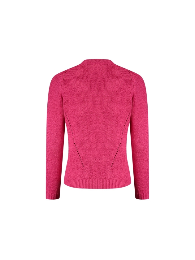 Sarto Fashion Cardigan v-neck r935 hot pink
