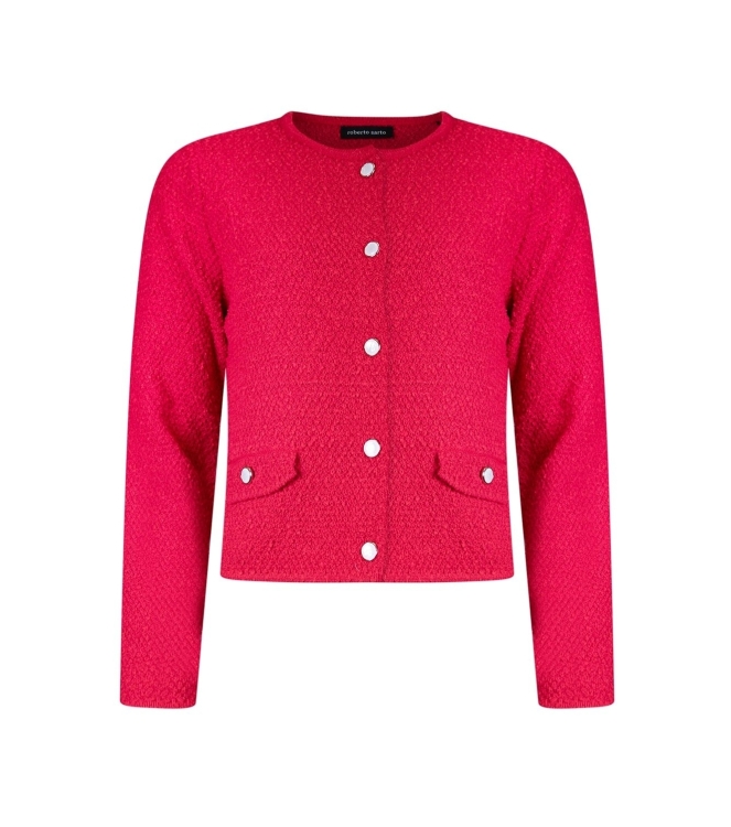 Sarto Fashion Cardigan o-neck r255 deep red