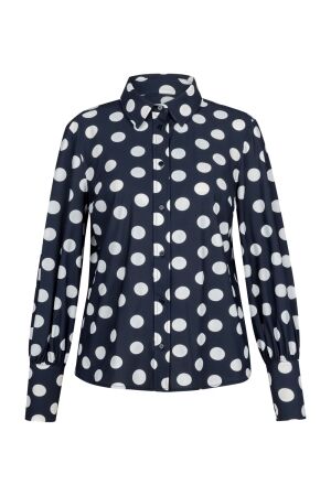 Studio Anneloes Rensje polkadot blouse 6914 darkblue/kit