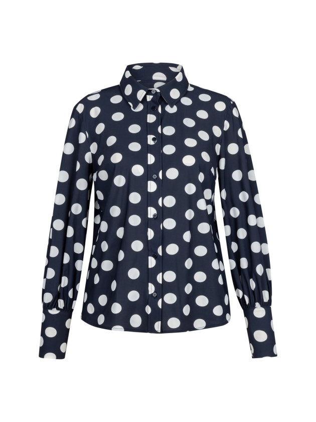 Studio Anneloes Rensje polkadot blouse 6914 darkblue/kit