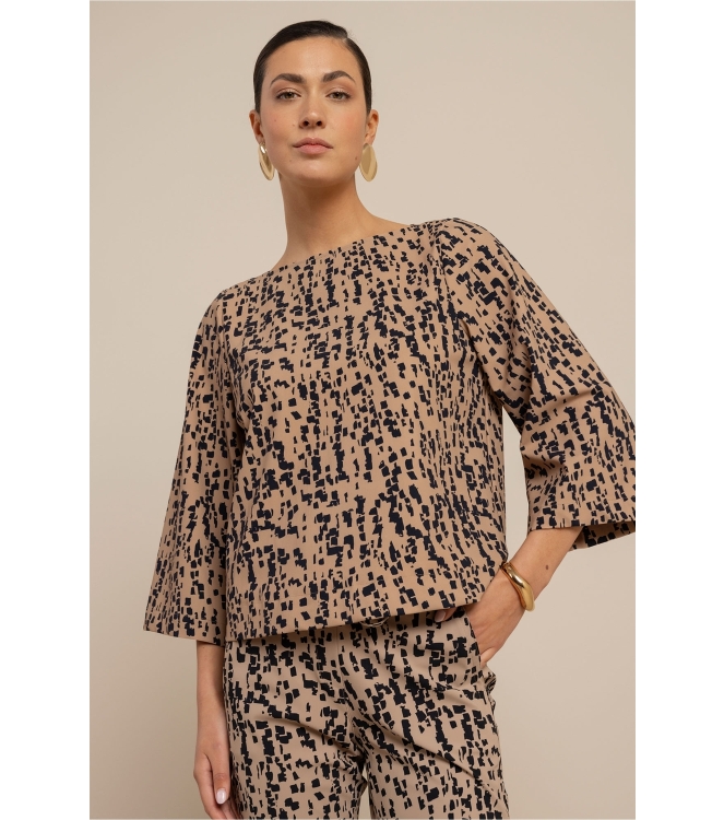 Studio Anneloes Ilja block top 2269 latte/dark blue