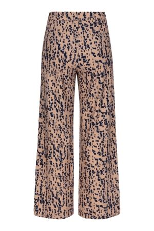 Studio Anneloes Lexie block trousers 2269 latte/dark blue