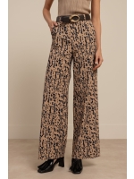 Studio Anneloes Lexie block trousers 2269 latte/dark blue