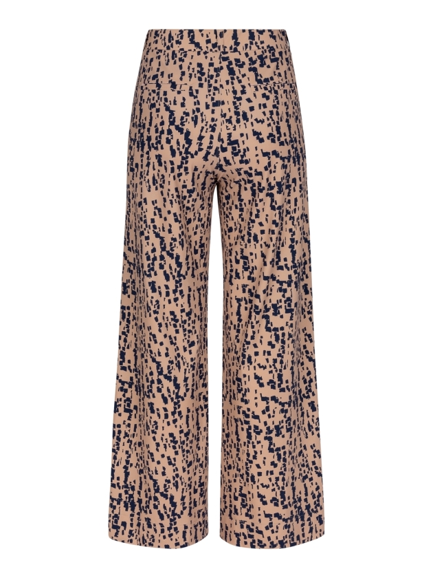 Studio Anneloes Lexie block trousers 2269 latte/dark blue