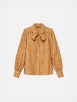Nikkie Pragues Leopard Blouse 2593 Travertine