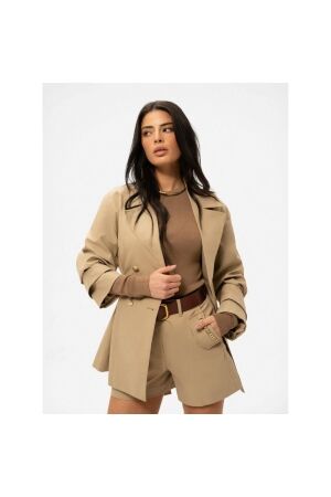 Nikkie Pampanga Coat 2593 Travertine