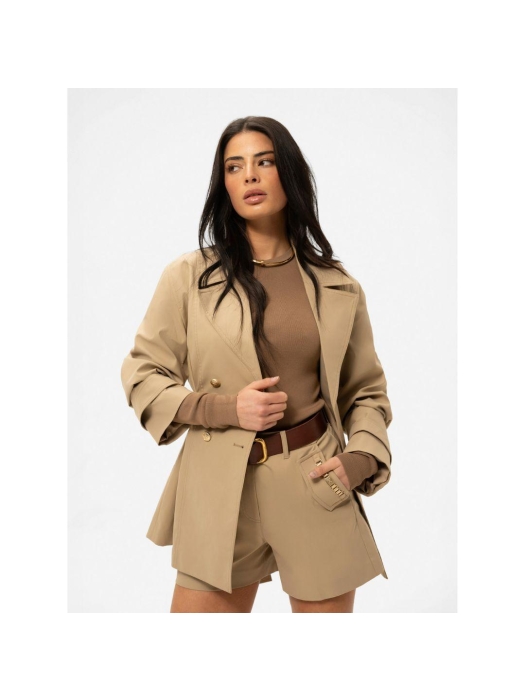 Nikkie Pampanga Coat 2593 Travertine